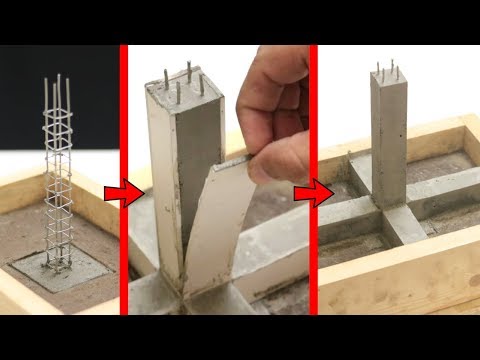 Column Model of Concrete | Mini House Model Part 2