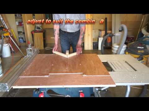 Combination mini table saw sleds