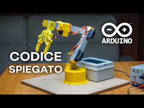 Come funziona il CODICE di un BRACCIO ROBOTICO con ARDUINO e INTERFACCIA TOUCH - Spiegazione codice