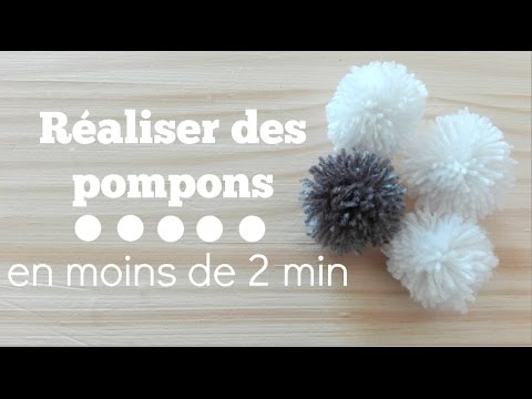 Comment fabriquer des pompons en moins de 2 minutes