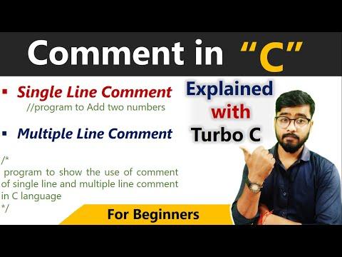 Comment in C Language | Single Line Vs Multiple Line comment | By Rahul Chaudhary