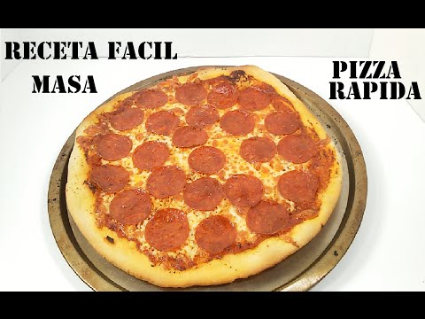 Como hacer una pizza Receta Facil Masa