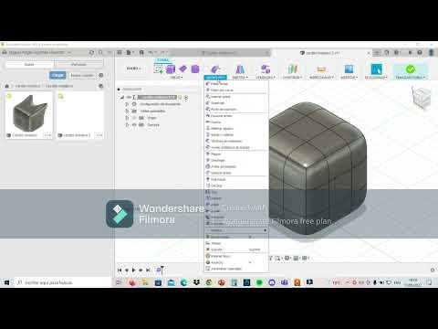 Como modificar partes de nuestra figura 3d y que partes podemos modificar Fusion 360