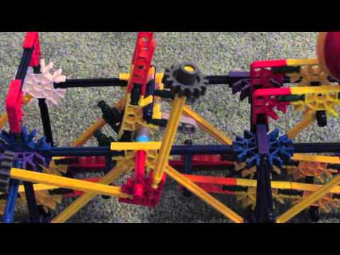 Compact separator a K'nex ball machine path separator