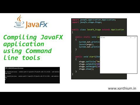 Compiling JavaFX application on Command line using JDK