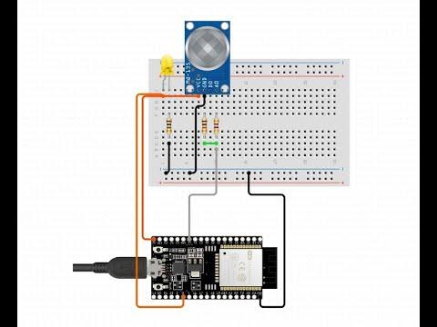 Complete Step MQ135 Gas Sensor (Air Quality Index)