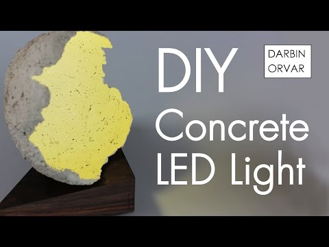 Concrete 3 Watt LED Light w/ Walnut &amp;amp; Balloons!