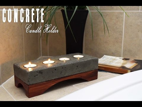 Concrete Candle Holder How To Make | DIY Build