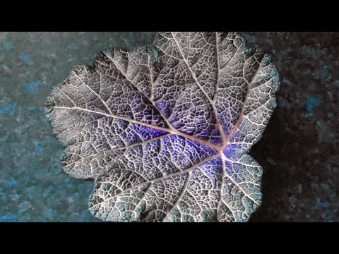 Concrete Leaf Painting - Spring Green Style