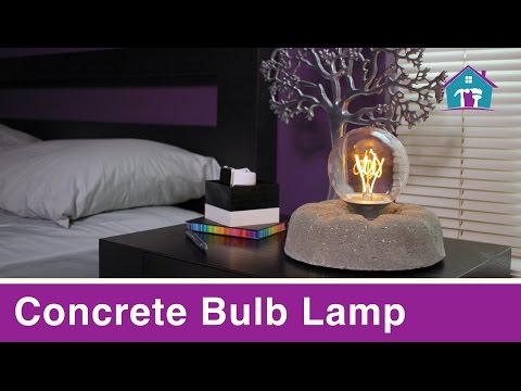 Concrete Light Bulb Lamp