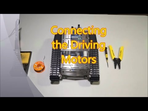 Connecting the Driving Motors to the Motor control Shield of the Kuman Robot