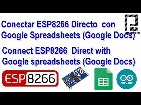 Connection ESP8266 and Google spreadsheet (Google Docs) Direct : PDA_Control