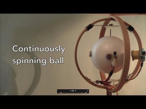 Continuously spinning Ball