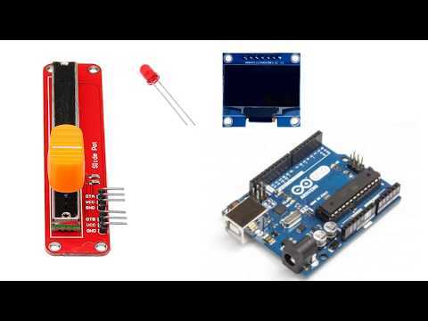 Control LED Blinking Pulses With a Potentiometer and OLED Display