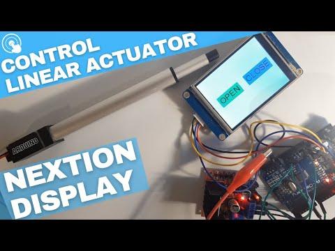 Control Linear Actuator Using a NEXTION Display and Arduino