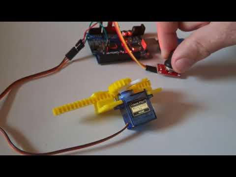 Control Linear Servo Actuator with Potentiometer using Visuino