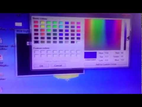 Control RGB light with computer Color palette