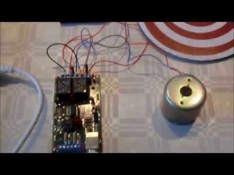 Control a DC motor control via USB