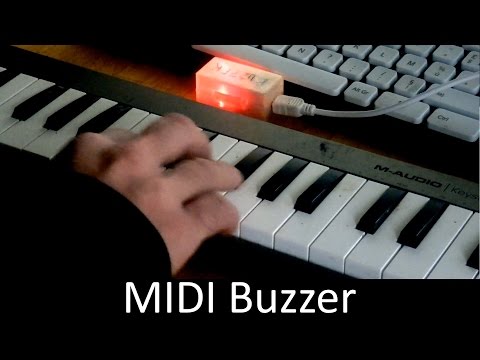 Control a buzzer with MIDI