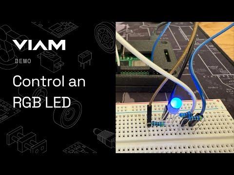 Control an RGB LED with Raspberry Pi | Demo