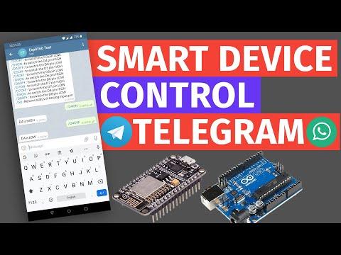 Controlling ESP8266 ESP32 Projects through Telegram Chat Bot | Smart Device control | IoT