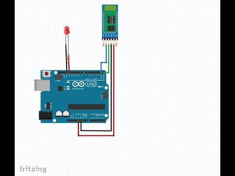 Controlling LED using HC-05 module with smartphone
