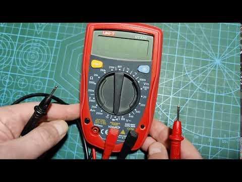 Convert Alkaline Batteries-powered Multimeter to Li-Ion / Li-Pol, on/off with auto switch off