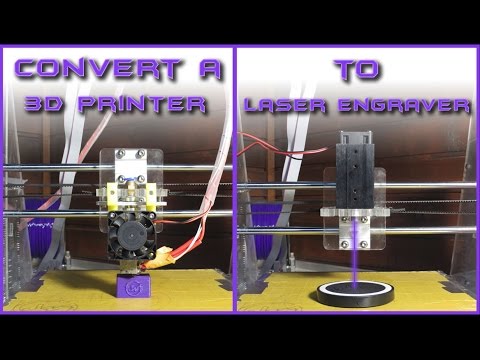 Convert a 3D PRINTER To LASER ENGRAVER | Under 40$