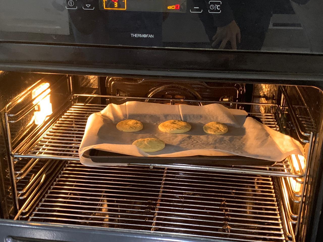 Cookie batter in oven.jpeg