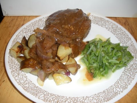 Cooking with Doc..stuffed hamburger steak with onion gravy