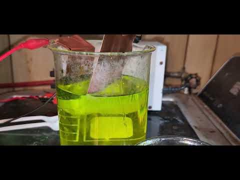 Copper plating with dragondroff reagent. Bismuth plating.