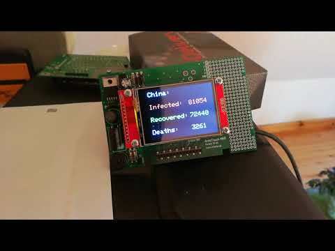 Covid-19 realtime tracker for ESP32
