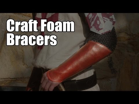 Craft Foam to Leather Bracers