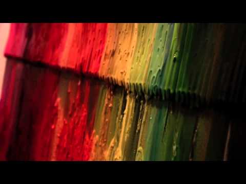 Crayon Melting- Giant Canvas