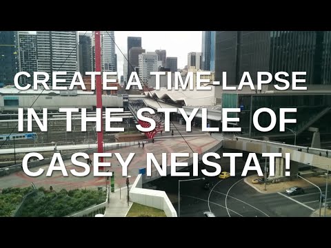 Create Casey Neistat style time-lapse with Lightworks