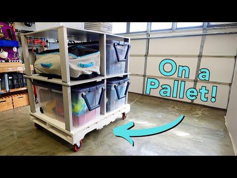 Creating A Mobile Garage Tote Storage Solution