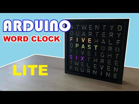 Creating Arduino Word Clock version LITE - No technical boring details, just joy of creation