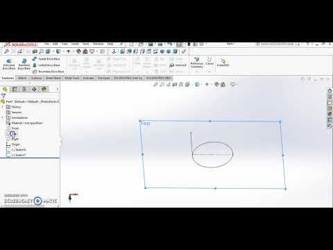 Creating a Sweep Using a Guide Curve - Solidworks 2017