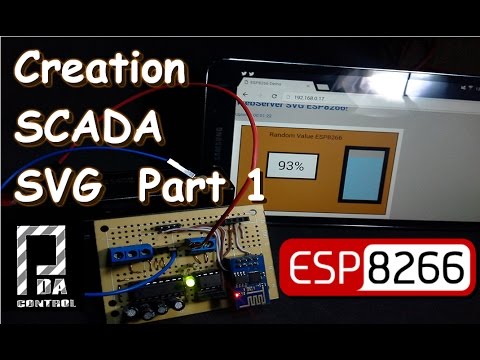 Creation Scada SVG for WebServer in ESP8266 Part 1  : PDA_Control