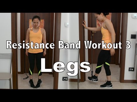 Creative Lower Body Resistance Band Circuit Burnout