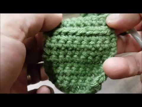 Crochet Cube - 03 half crochet corner