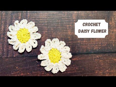 Crochet Daisy Flower Easy Crochet Flower Tutorial