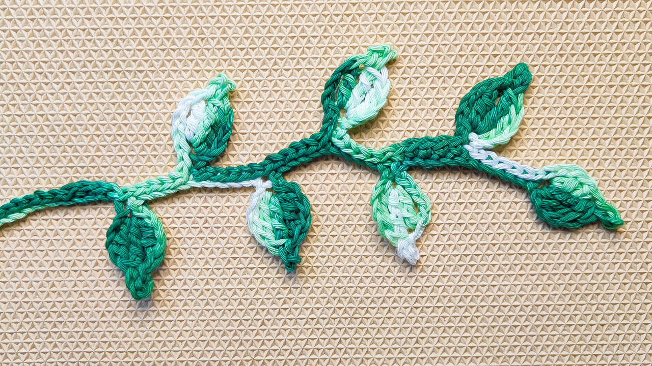 Crochet Leaf Branch.png