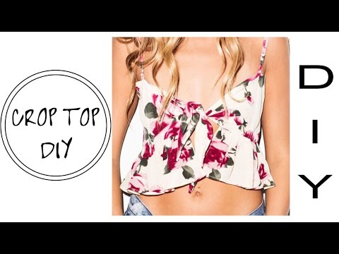 Crop top DIY || free pattern || patr&amp;oacute;n gratis [Subtitled]