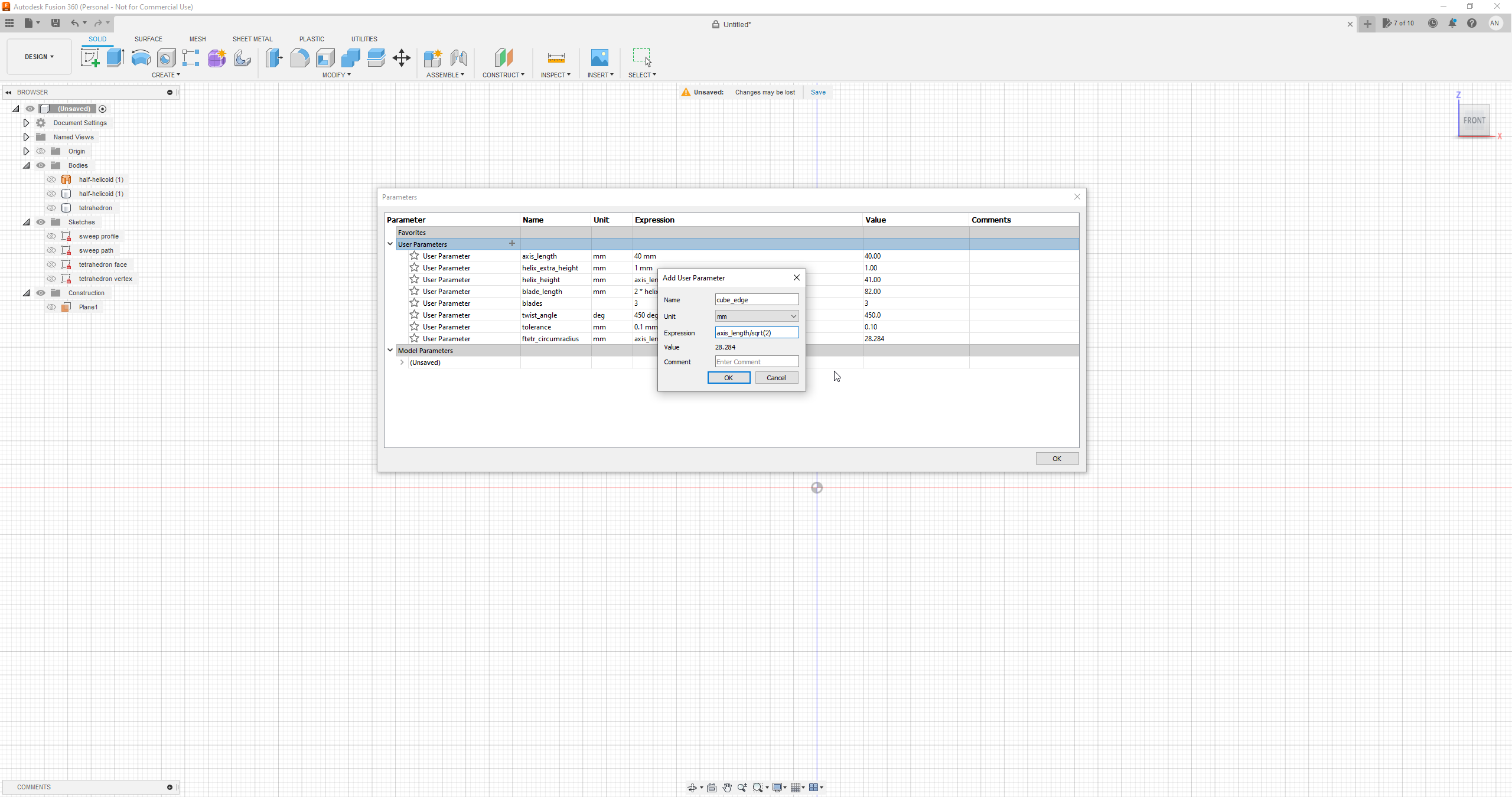 Cube - Parameter setup.png