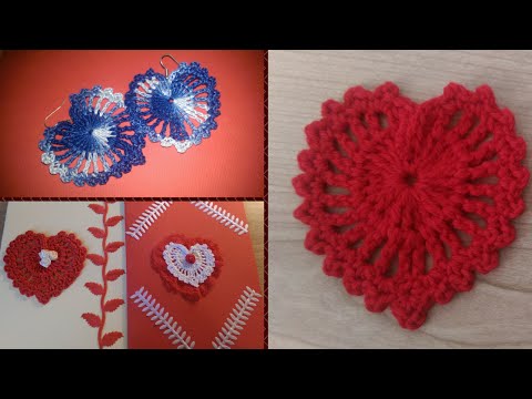 Cuore all'uncinetto - decorazione per San Valentino