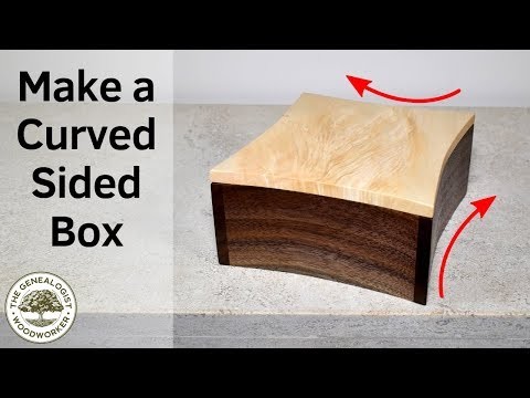 Curved Walnut Memento Box | How to Make Curves on a Bandsaw