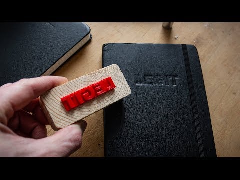 Custom Embossed Notebooks Using 3D Printing (Great Gift!)