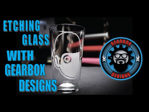 Custom Etched Beer Glass / How To with Gearbox Designs