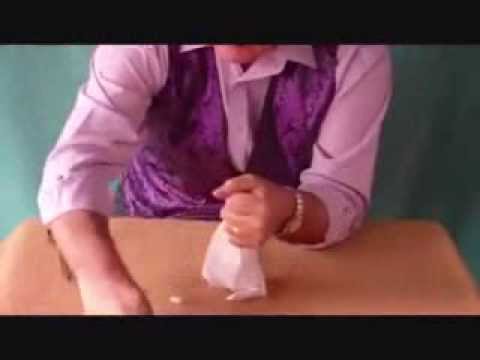 Cut &amp;amp; Restored Hankerchief Revealed - 'No Cost' Kids Magic Trick